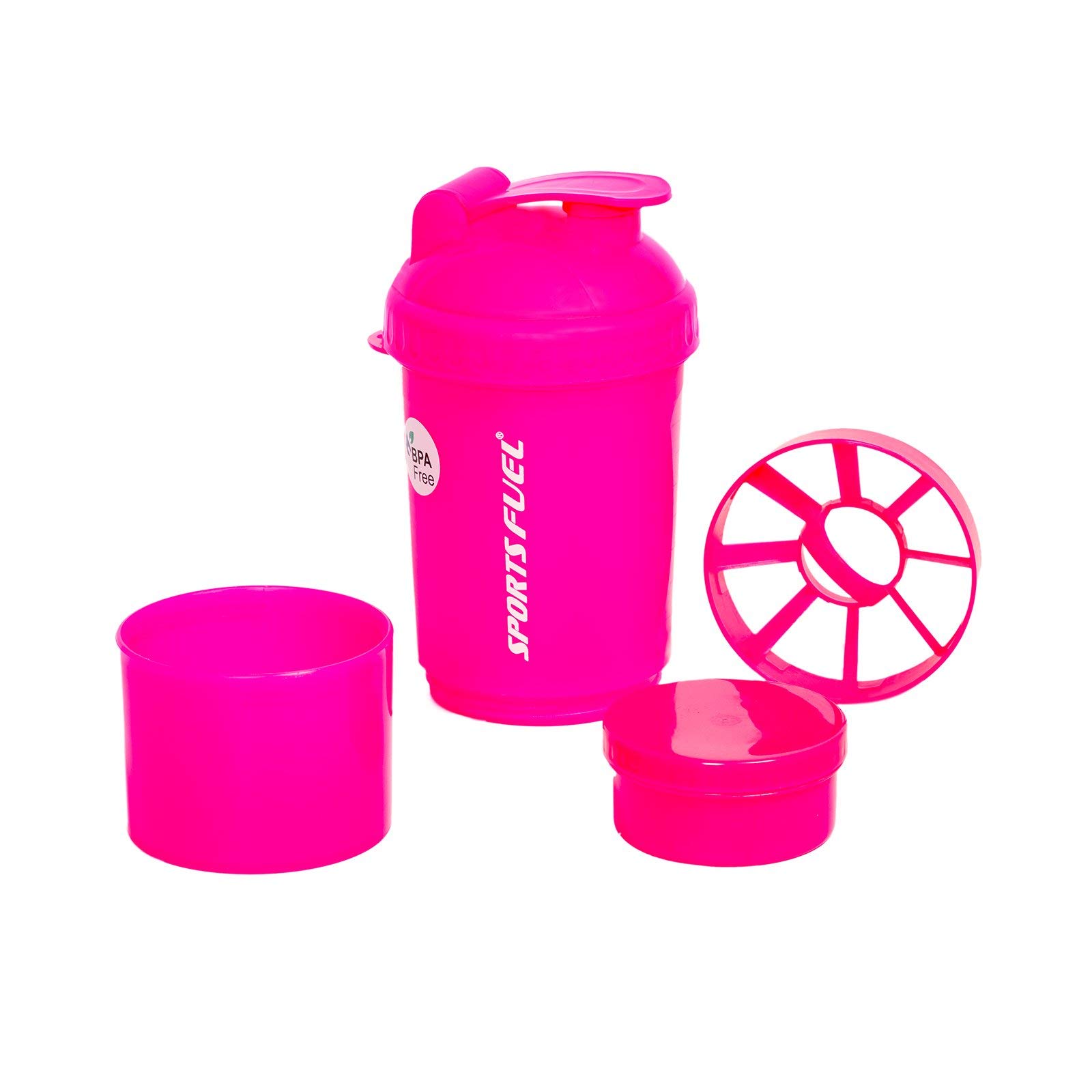 Plastic Protein Super Shaker, Small - 500 ML (Pink)-image-15