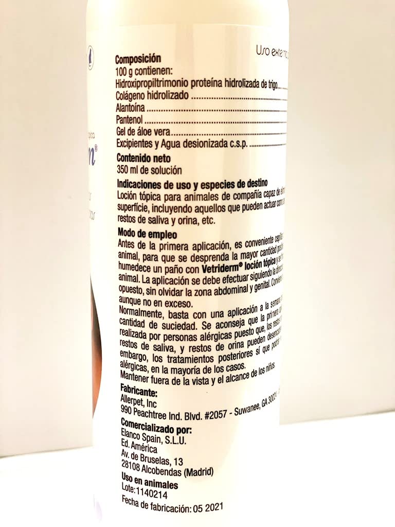Vetriderm solución tópica 350 ml