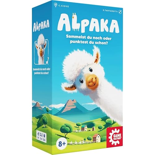 Game Factory 646052 Alpaca, Fluffy Animals, Animal Deck Building Game