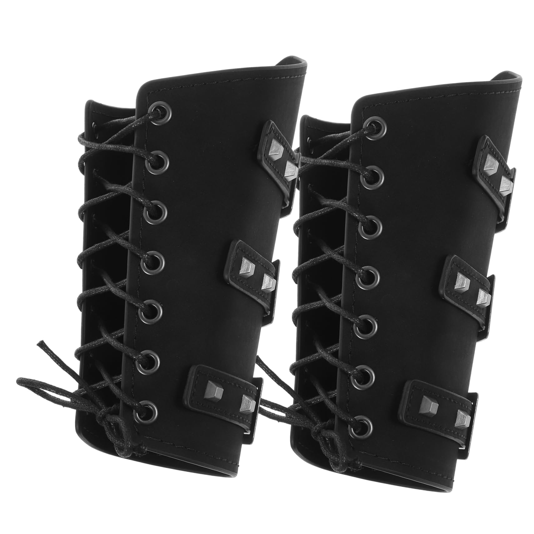 Mipcase Medieval Costume Men Wristband Pu Leather Arm Guard Comfortable Wristband Bracers