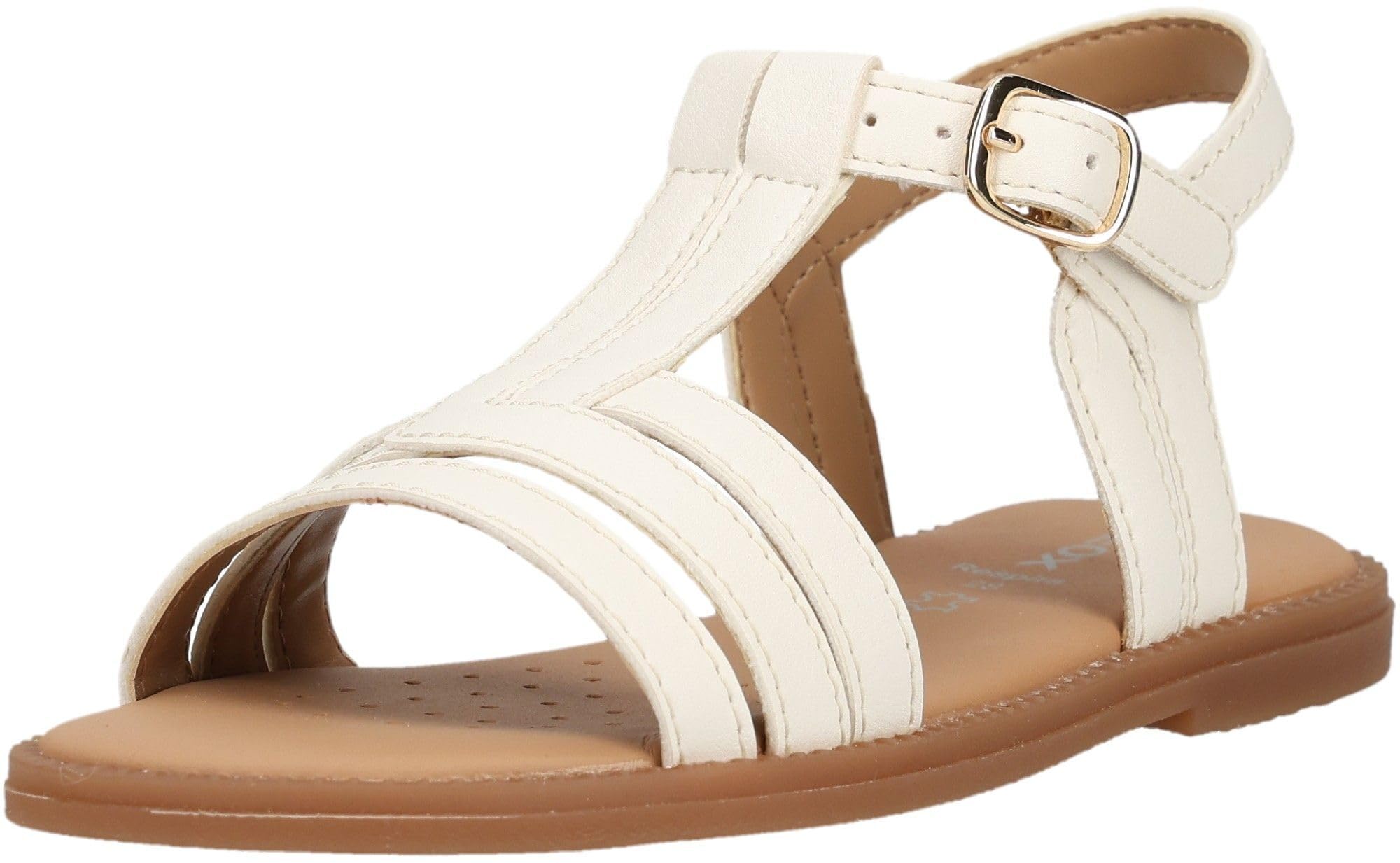 Geox J Karly Girl Sandal, LT Ivory, 31 EU