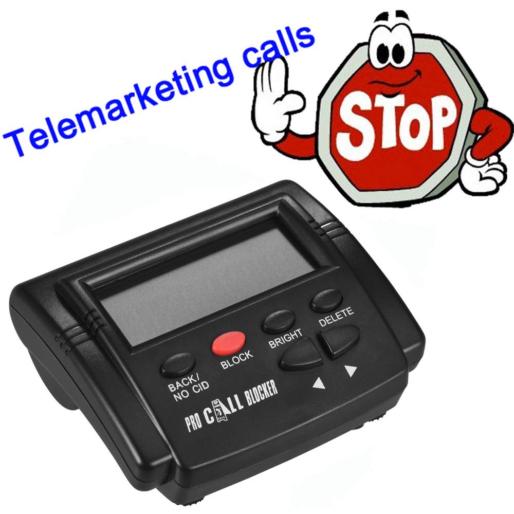 CT-CID803 Caller ID Box Call Blocker Stoppen Sie belästigende Anrufe Geräte Anruf-ID-LCD-Screen-Display mit 1500-Nummern Kapazität Stoping Alle Cold Calls für Festnetz-Telefone Antique