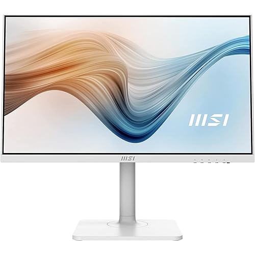 MSI 24” IPS FHD (1920 x 1080) Non-Glare with Super Narrow Bezel 75Hz 1ms 16:9 with Adjustable Stand (Modern MD241PW)
