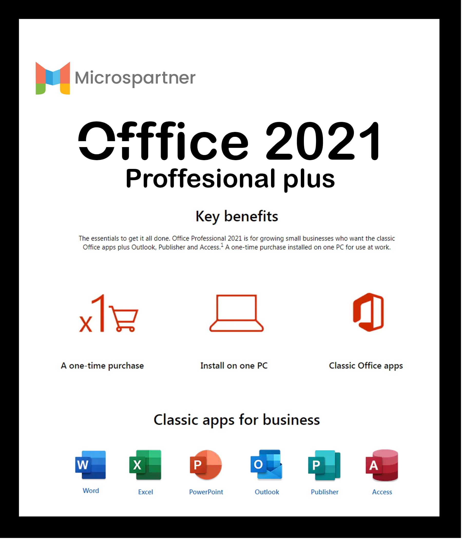 Offfice 2021 Profesional Plus Lifetime