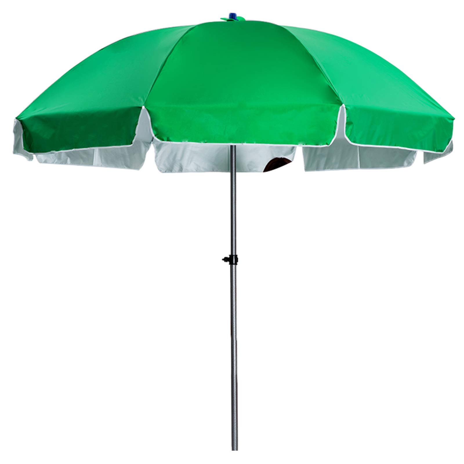 KIRLULU Sombrilla Sombrilla de Playa Sombrilla de jardín con Poste Ajustable de 240 cm, 8 Varillas y 8 Superficies de sombrilla, para Jardines, terrazas, Patios y Piscinas