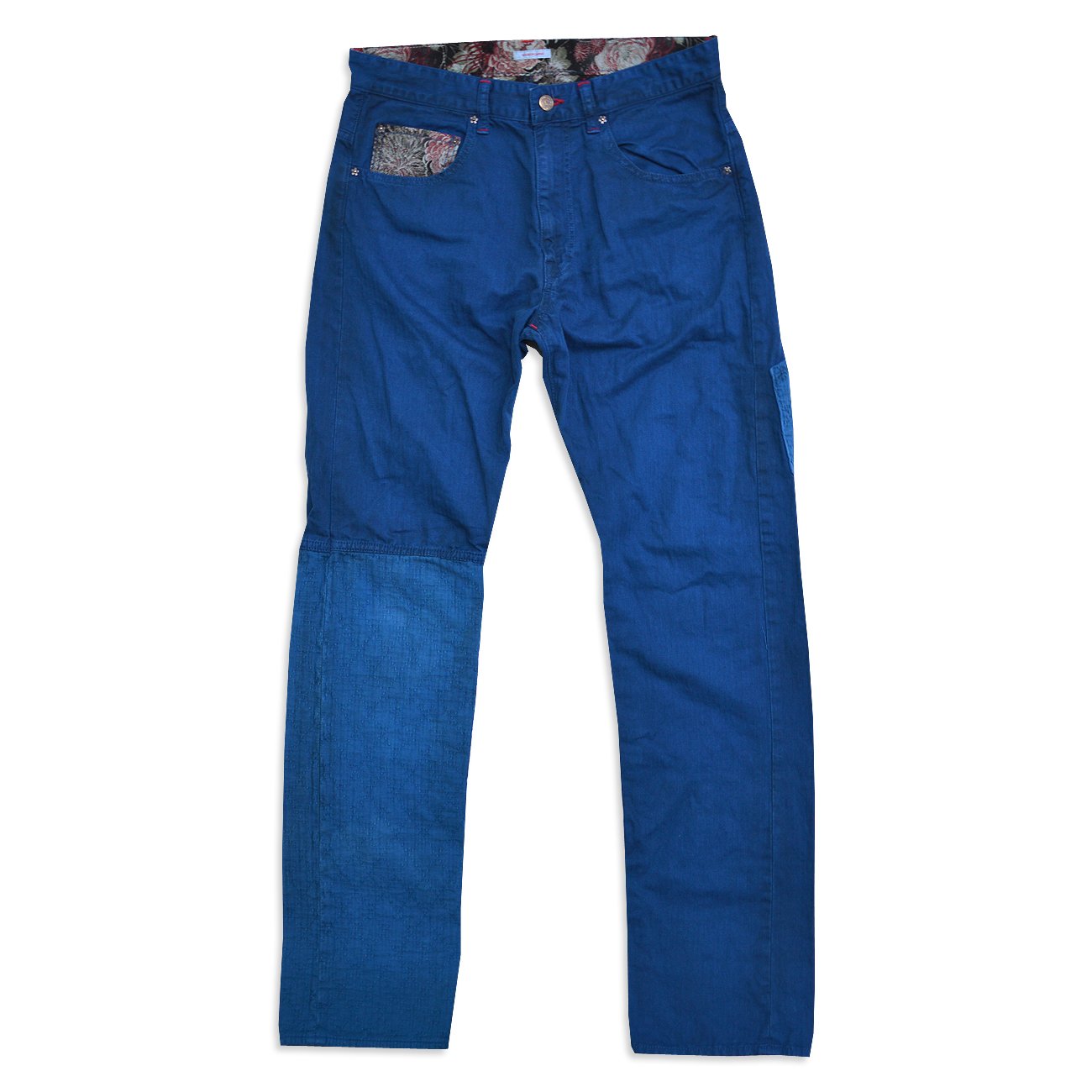 ヘリンボン刺子パンツ◆備中倉敷工房 倉/25764和柄送料無料日本製和柄ジーンズ染加工30inch 32inch 34inch 36inch/2015aw[mij_m][mij] Amazon | (クラ)備中倉敷工房 倉 ヘリンボン刺子パンツ/25764和柄日本