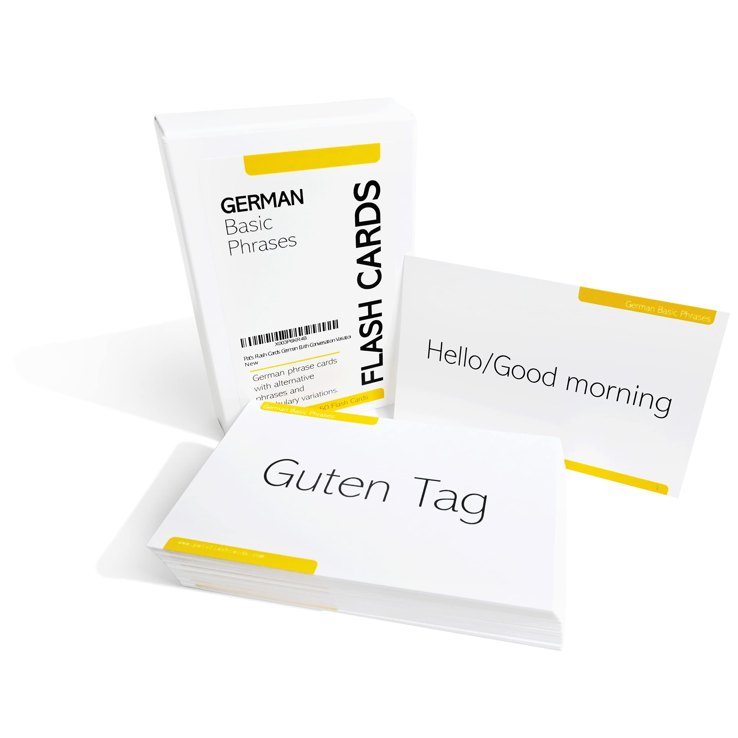 Pat's Flash Cards 50 German Basic Phrases Flash Cards with Conversation Variations