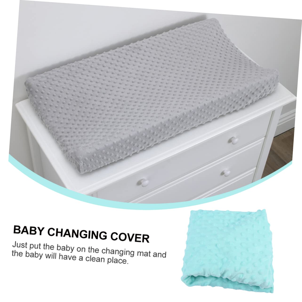 STOBAZA Diaper Change Pad Covers Set of 2 Breathable Changing Pad Table Sheets