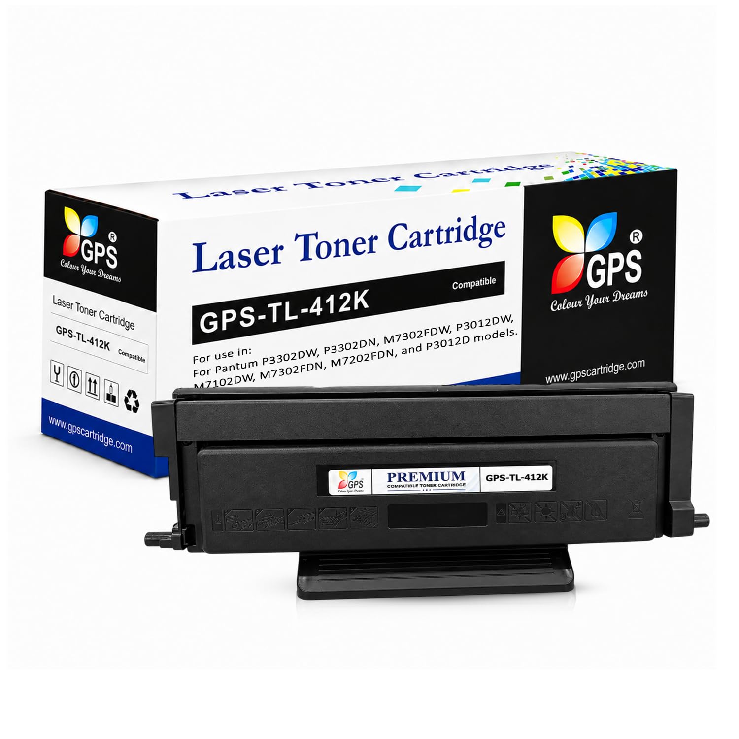 GPS Colour Your Dreams Compatible Toner for Pantum P3302DW - GPS TL 412k High Yield Easy Refill Cartridge (GPS-TL412)-image-42