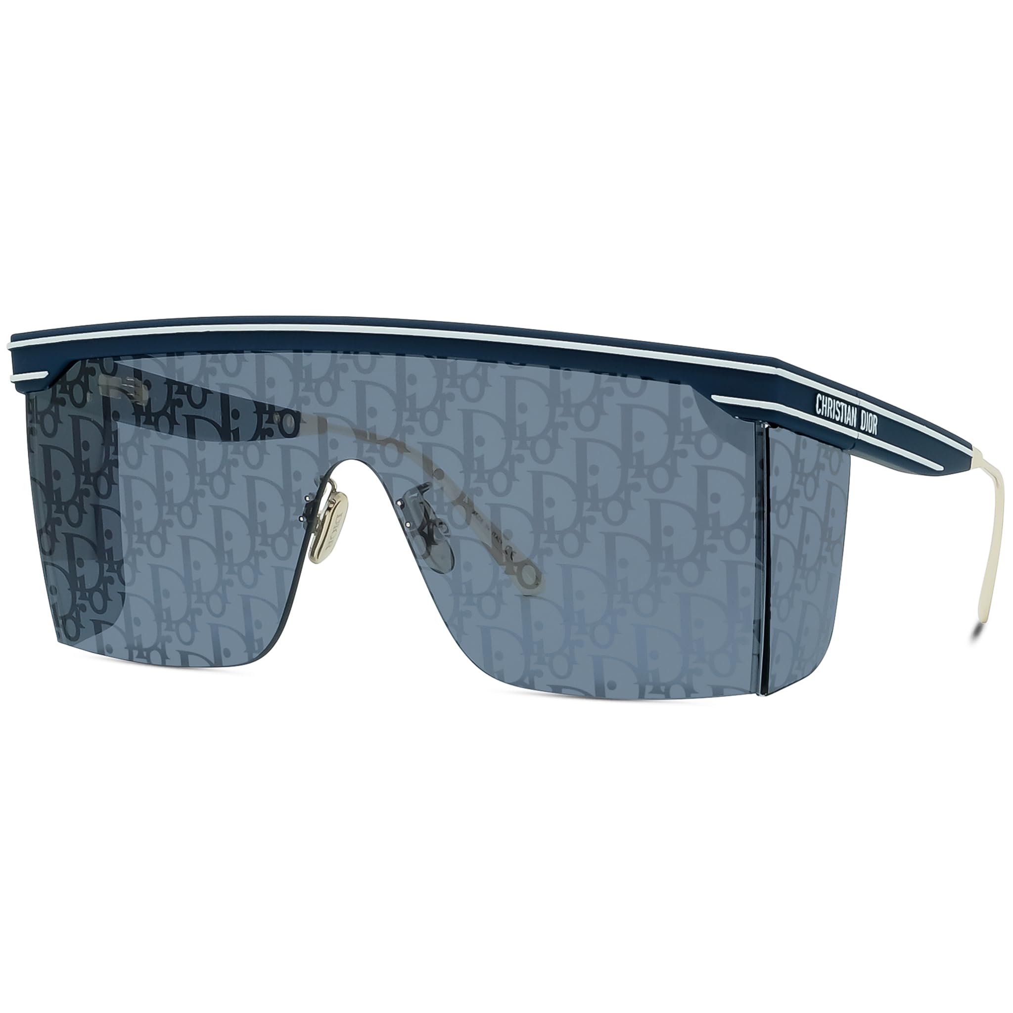 Blue Logo Shield Unisex Sunglasses DIORCLUB M1U 31B8 00, Blue, 137