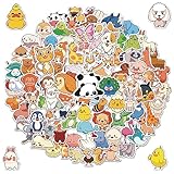 Kolmi 100 Pcs Cute Animal Stickers for Kids, Water Bottle Stickers Waterproof Vinyl Stickers for Teens Cute Stickers Bulk for Skateboard, Phone, Laptop Sticker Packs for Teens, Girls (100)