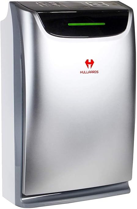 HULLAARDS Hepa Air purifier remove 99.97% airborne pollutants 65 Watt Silver 6 Stage Flitration for Home (AT-21 PLUS)
