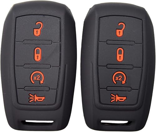 Zorratin Protector de silicona para llavero remoto para Ram 1500 2500 3500 2019 2020 2021 2022 llave de 4 botones