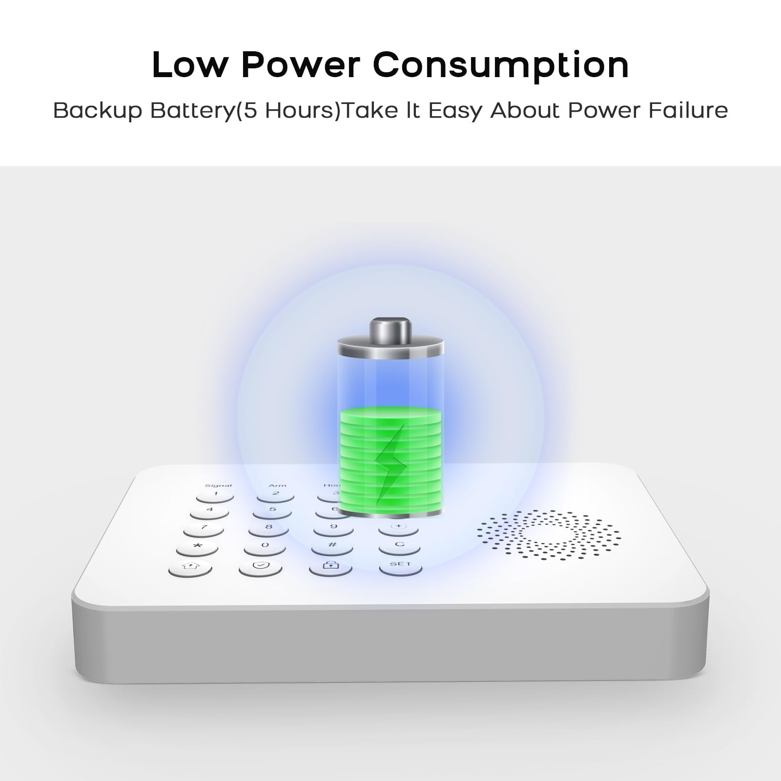 PGST Sistema de alarma para casa,kit inalámbrico, WiFi, 4G GSM, Admite Alarma de conexión SMS/App Push, 100 zonas, aplicación Smart Life (Tuya),compatible con Google Home y Alexa