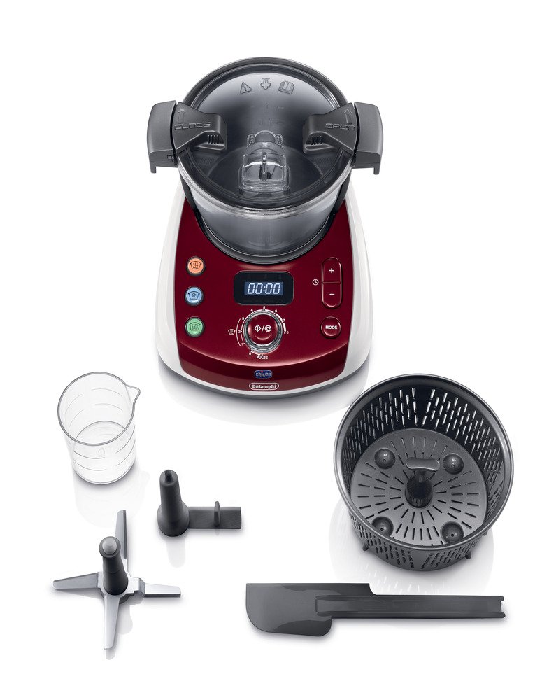 Chicco Robot Cuiseur Mixeur Multifonction Chicco Delonghi and Me Rouge