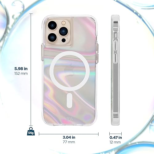 Miniatura 3 de Case-Mate - Funda MAGSAFE para iPhone 13 Pro - Compatible con accesorios MAGSAFE y carga - Protección contra caídas de 10 pies - 6.1 pulgadas - Soap