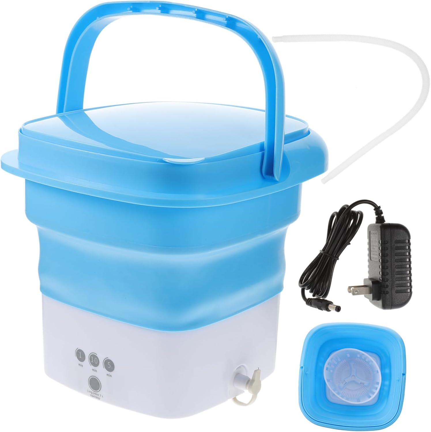 Mini Portable Washing Machine Capacity Foldable Touch Screen Timer Underwear Washer Space-saving Design Great for Rvs Apartments