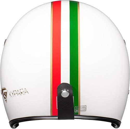 Miniatura 7 de Kyapra - Casco abierto con protector solar, visera de burbujas y ala sin instalación y extracción, casco de piloto Jet con aprobado por DOT