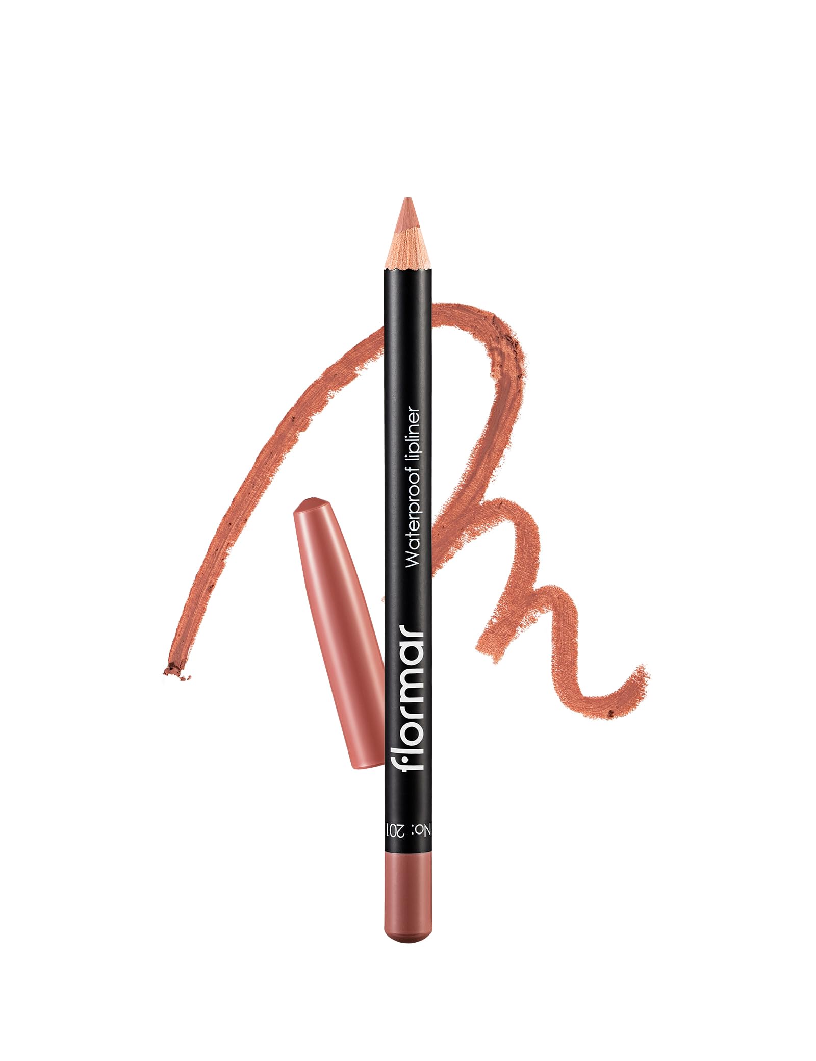 Flormar Waterproof Lipliner, 201 Naturally Nude