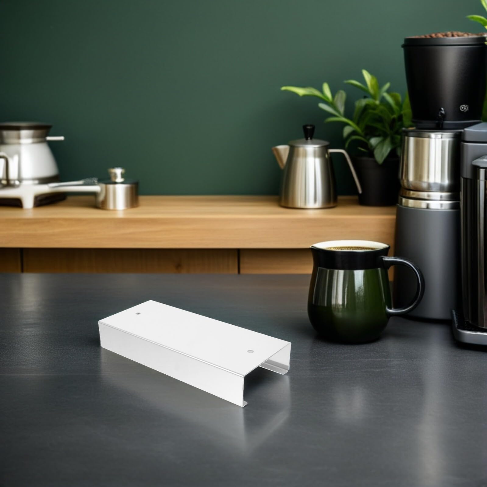 4 estantes de pared para tarros Mason – Estante de cocina de granja para gabinetes debajo del estante de almacenamiento para alimentos y condimentos, accesorio de cocina rústico