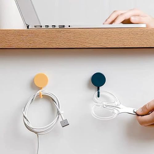 Miniatura 2 de Paquete de 6 ganchos adhesivos, bonitos ganchos para llaves para decoración de pared, para colgar sombrero, toalla, llave, gancho de toalla para