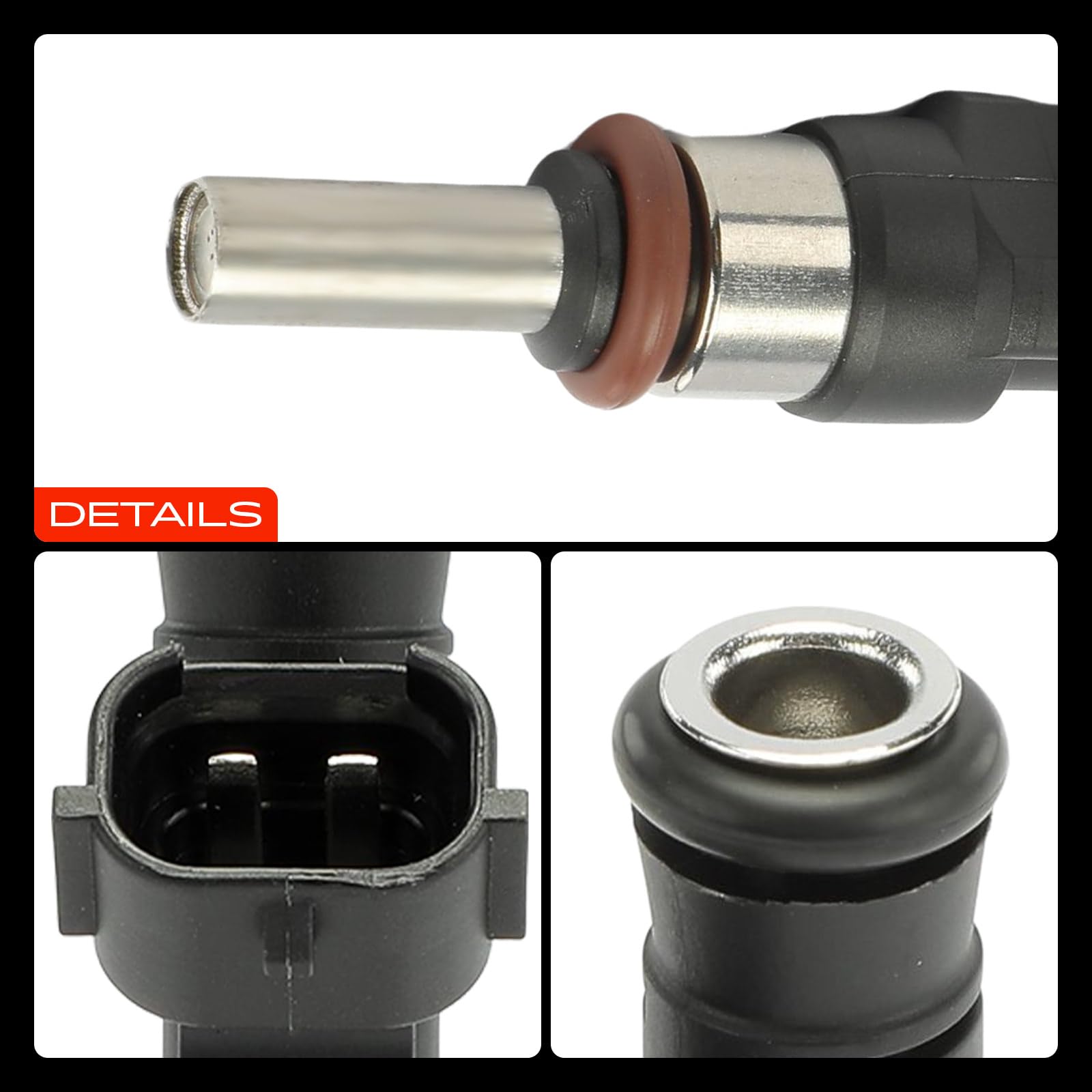 Frankberg 6x Válvulas de inyección Compatible con TT 8J3 3.2 V6 quattr.o A3 Sportback 8PA 3.2 V6 quattr.o TT Roadst.e.r 8J9 3.2 V6 quattr.o E.O.S 1F7 1F8 3.2 V6 Golf V 1K1 3.2 R32 4.moti.o.n 85212262