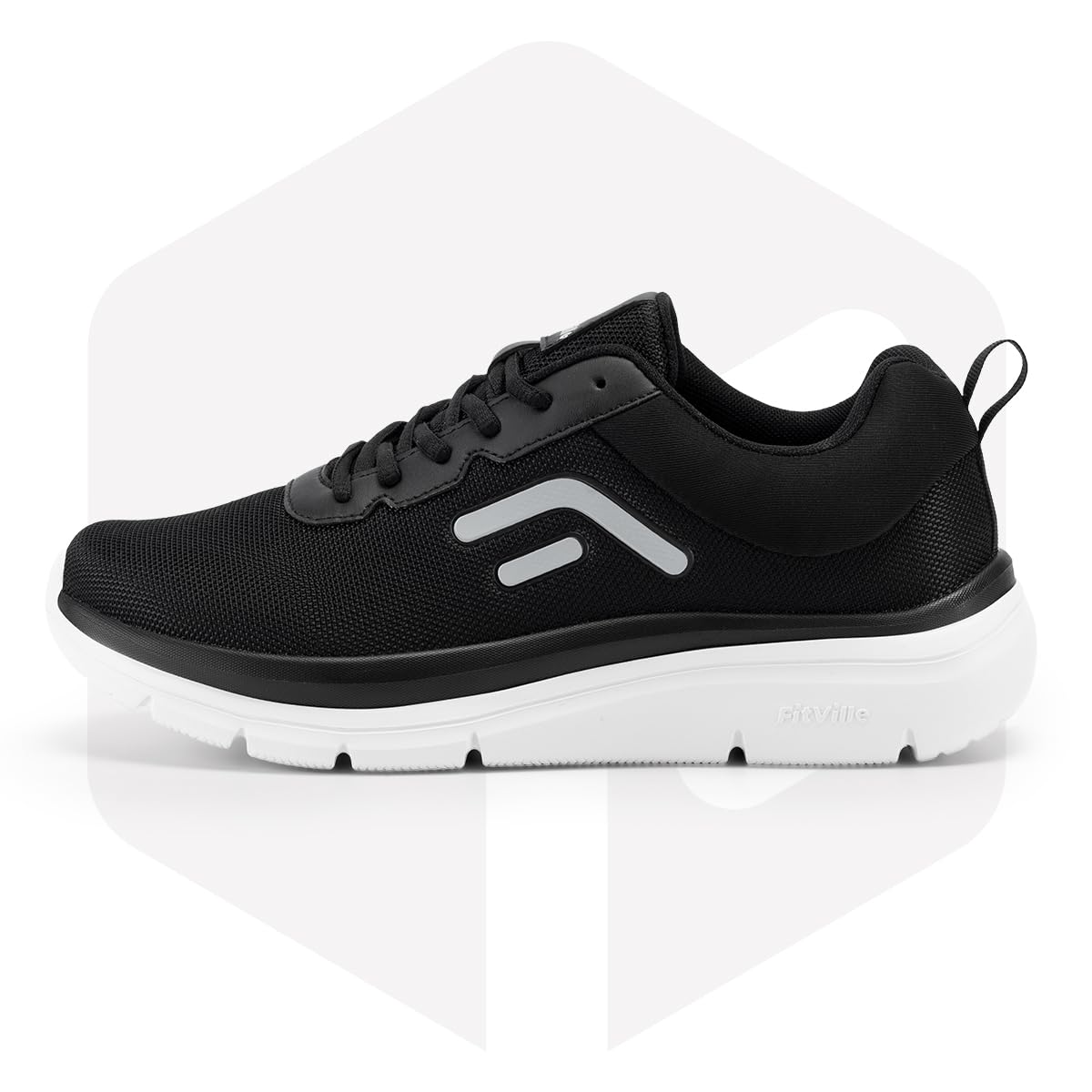 FitVille Zapatillas Caminar Hombre Extra Anchas - Zapatillas Casual Amortizado Sneakers Zapatos Deportivos Hombre Transpirables