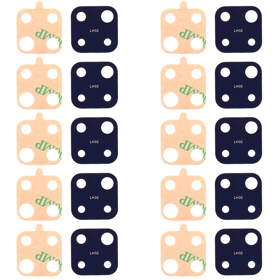 for Huawei Mate 30 Lite 10pcs Back Camera Lens