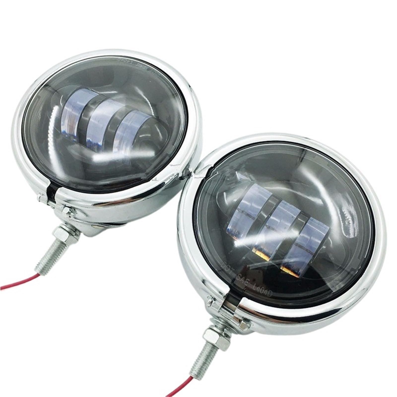 Faro Moto Fendinebbia Ausiliaria A LED Per Moto Da 4-1/2 "con Alloggiamento Da 4,5" Per Electra Per Glide Per Bad Boy LED Fendinebbia
