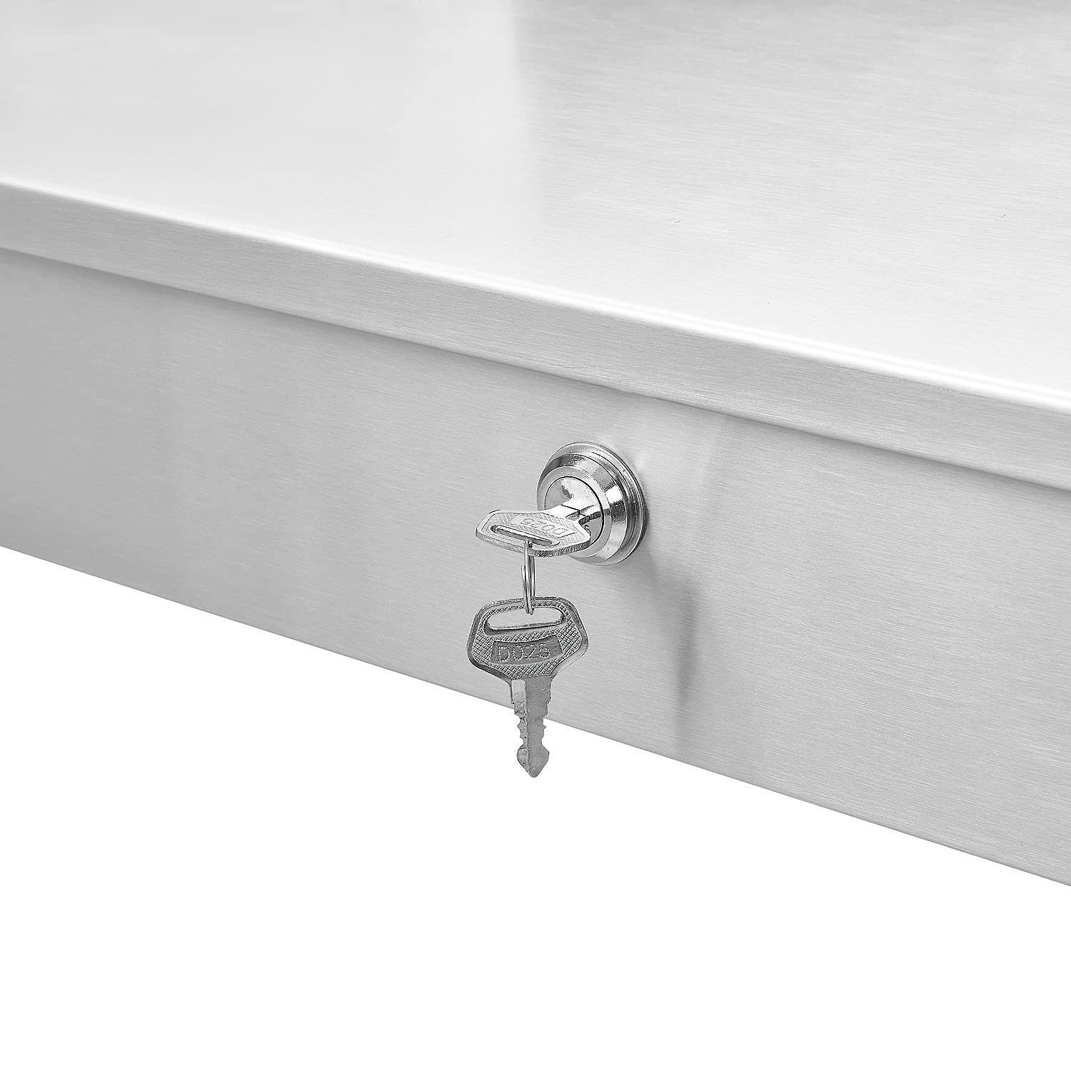 Global Industrial Wall Mounted Receiving Desk,Stainless Steel, 24