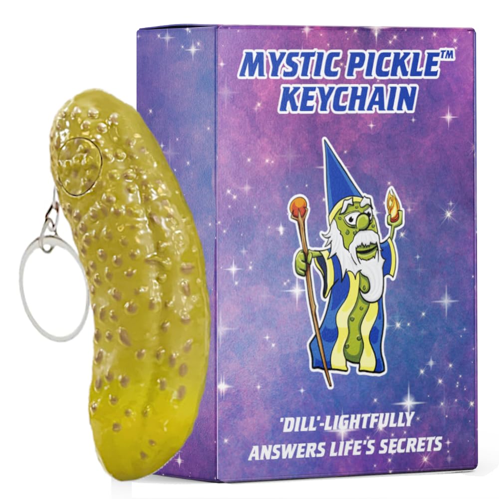 Mystic Pickle Fortune Teller Novelty Gift 100 Responses 5 Inch Green