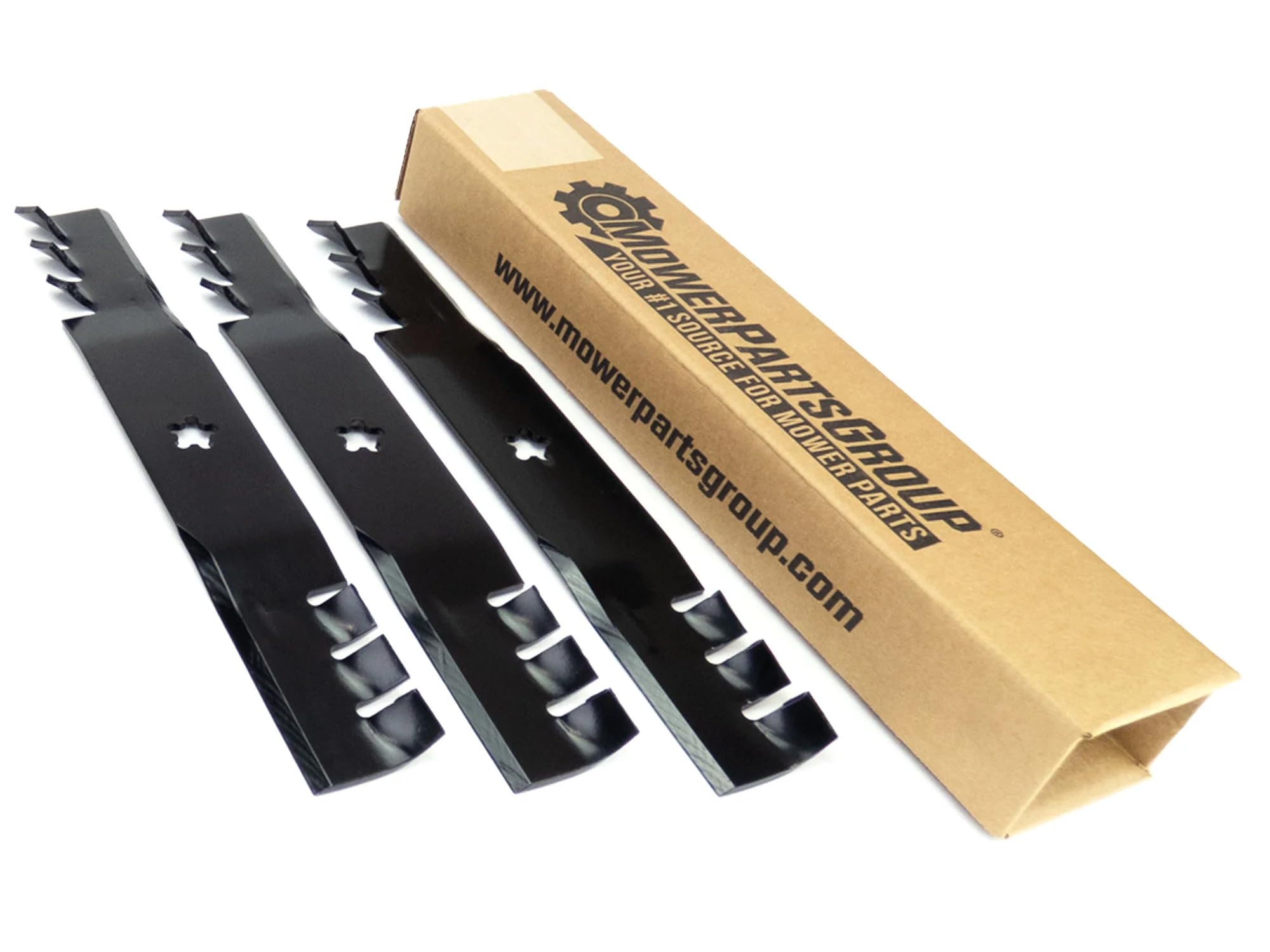 yokunero♡　0430 Amazon.com : MowerPartsGroup (3) Toothed Blades Fits AYP