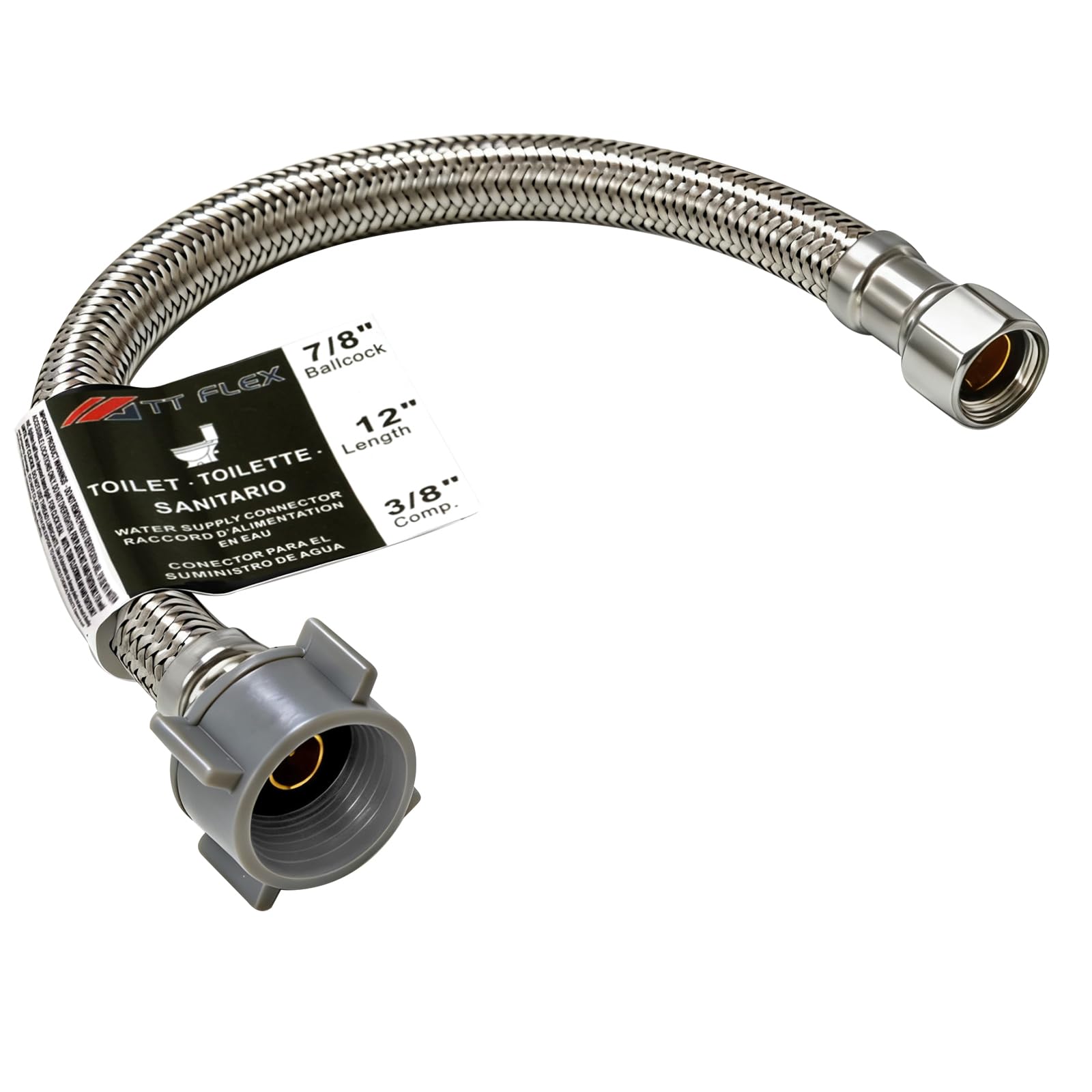 TT FLEX Toilet Supply Line Kit - 12" -9
