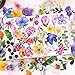 RISYPISY 36 Fogli di Adesivi Set, 78 Pezzi Piante e Fiori Scrapbooking Stickers per Journaling, DIY, Pianificatori, Notebook, Laptop, Snowboard, Calendari