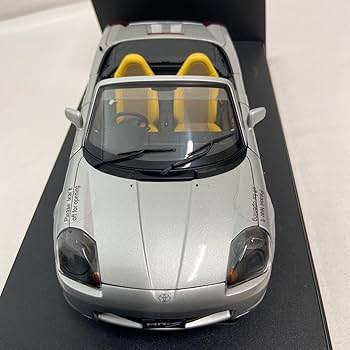 AUTOart トヨタ MR-S 1/18 ダイキャストモデル Amazon | AUTOart 1/18 ミニカー MR2 SPYDER 2000年 RHD SILVER