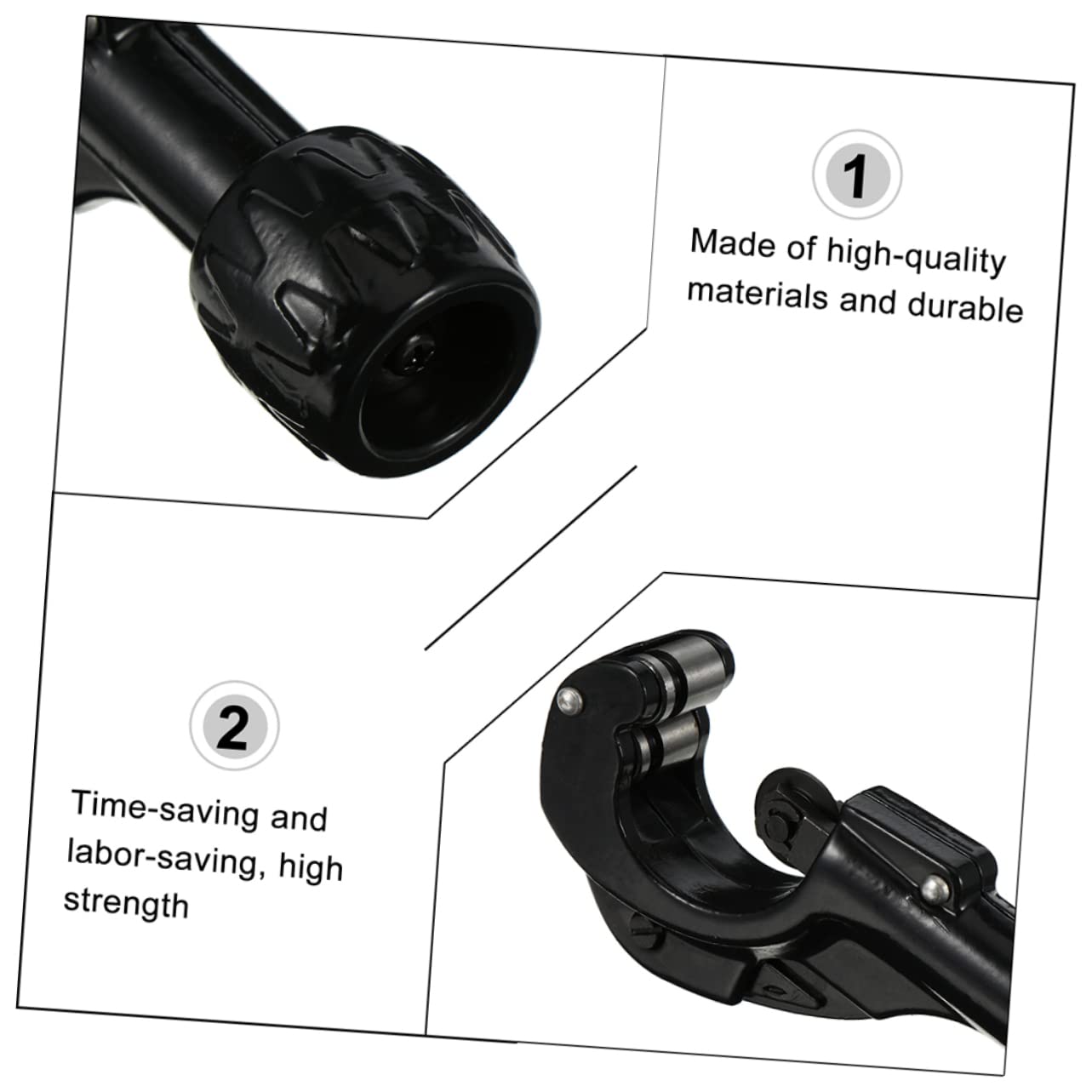 LIFKICH Steel Cutter Industrial Tubing Cutter Ratchet Cutting Tool Heavy Duty Tube Cutting Instrument
