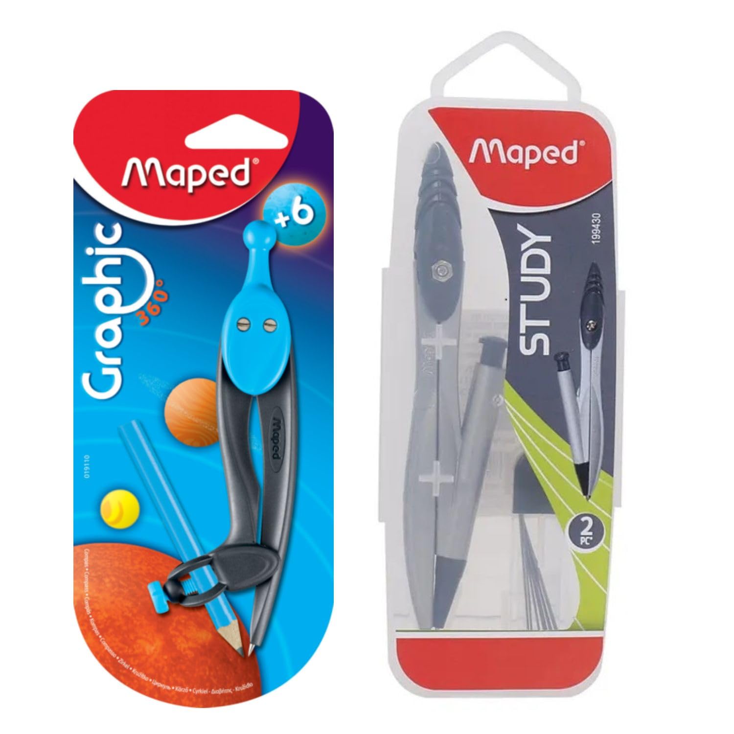 Maped Graphic 360° - with Universal Holder Compass And Pencil (Color May Vary) Study Mechanical Pencil Compass (0.5 mm)-picture-10