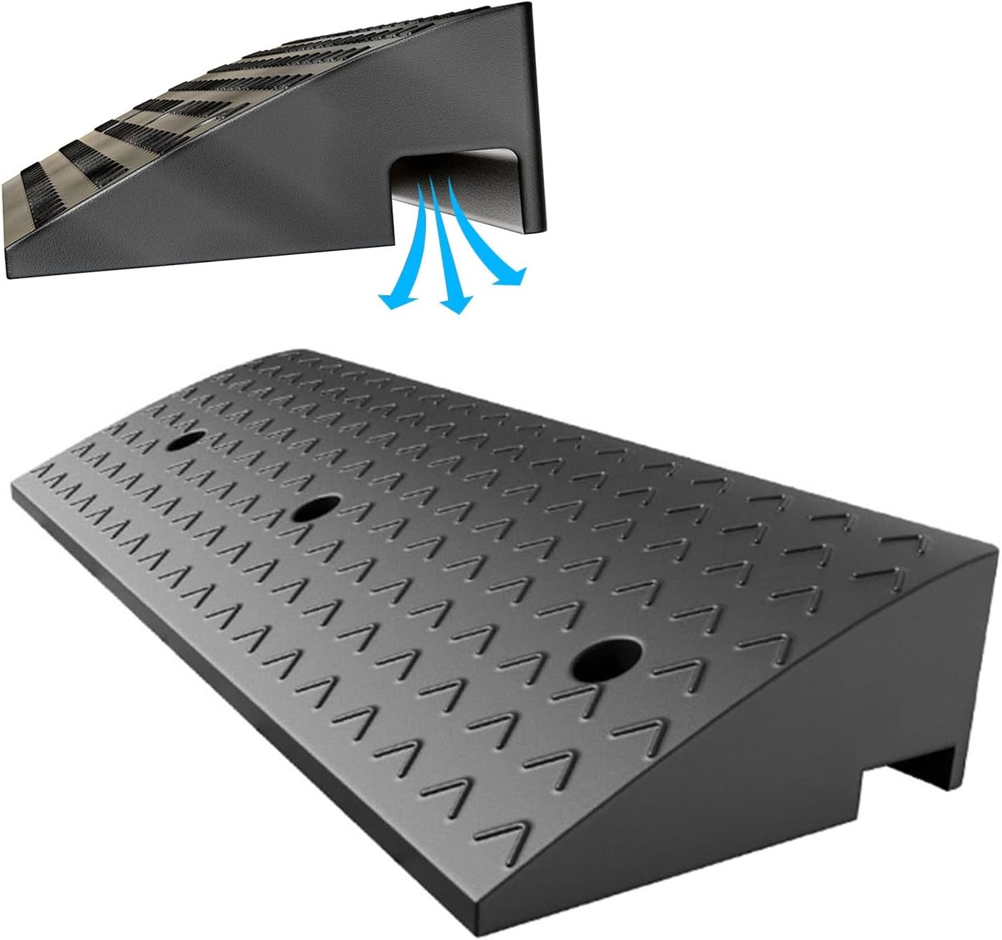 IXART Curb Ramp High 320cm, Rubber Kerb Ramps, Heavy Duty