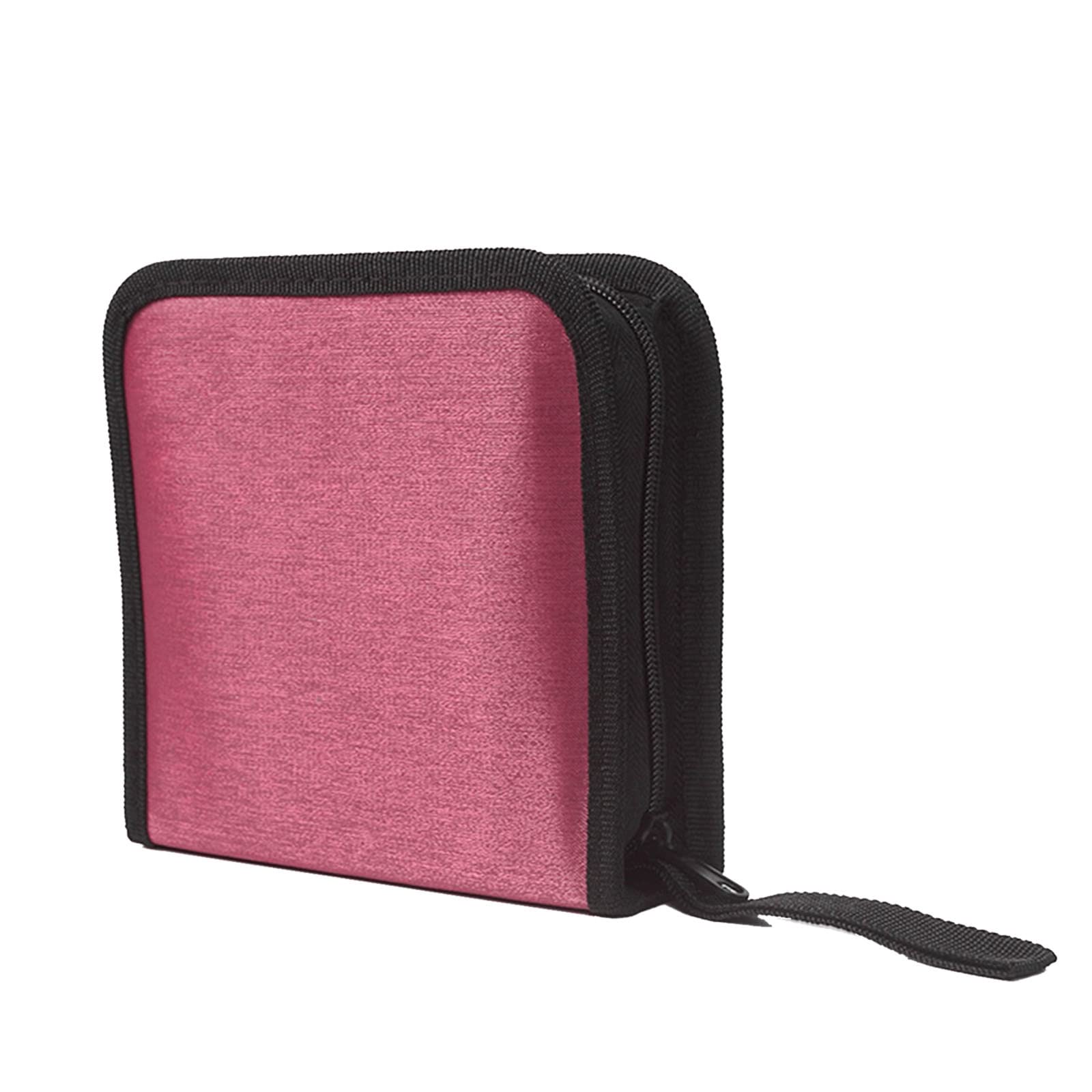 RAFGALDEX For 40Pcs CD Storage Case CD Booklet Holder Discs Fabric Cloth Handbag/Organizer Case