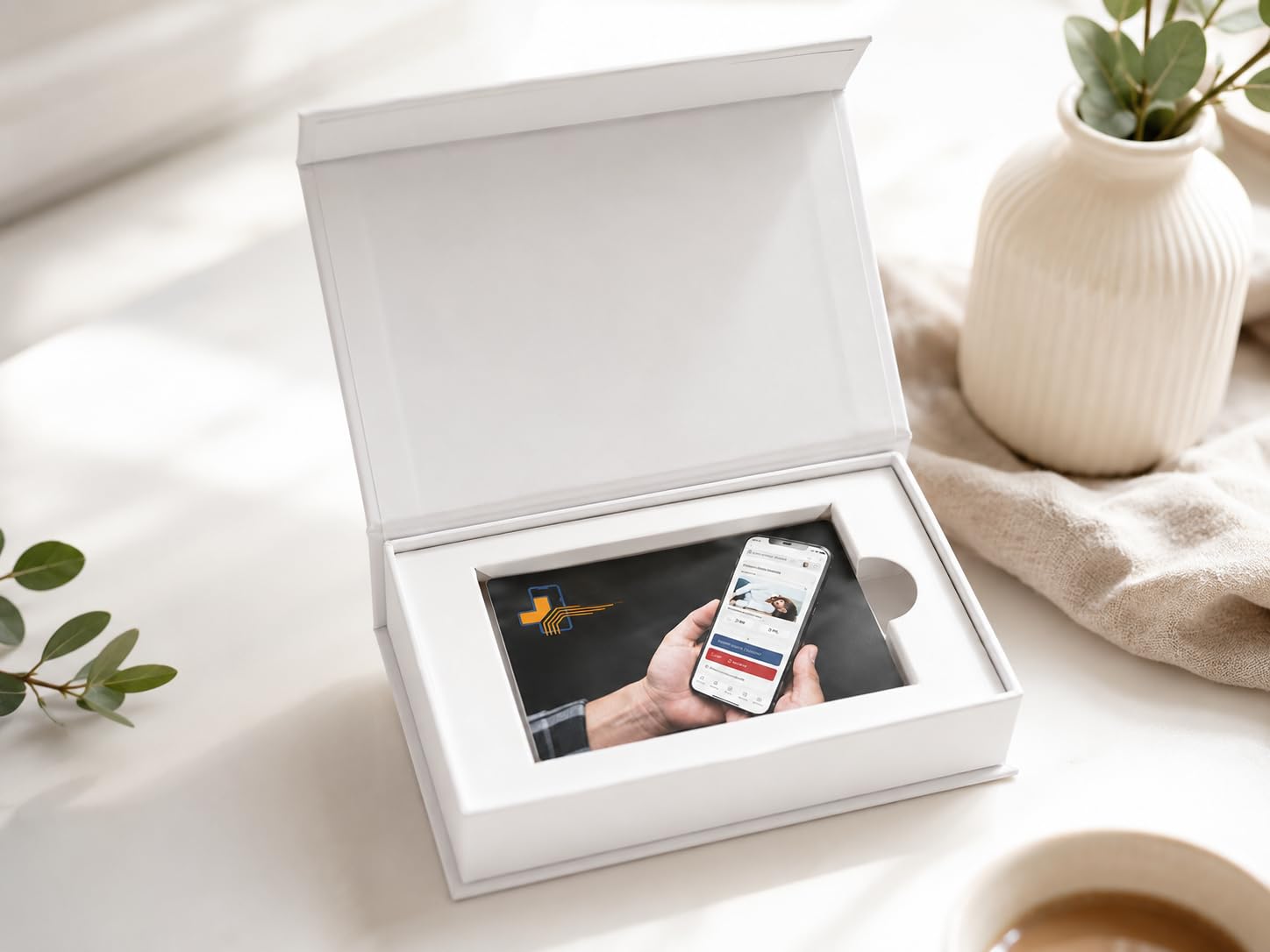 Erste Hilfe am Kind – Geschenkbox zur Geburt | 12 Monate Premium-App mit Notfall-Anleitungen für Baby, Kind & Hund | Geschenk für werdende Eltern & zur Babyparty | 12 Monate Premium-Zugang zur Mein Retter App, Sicherheit für die ganze Familie