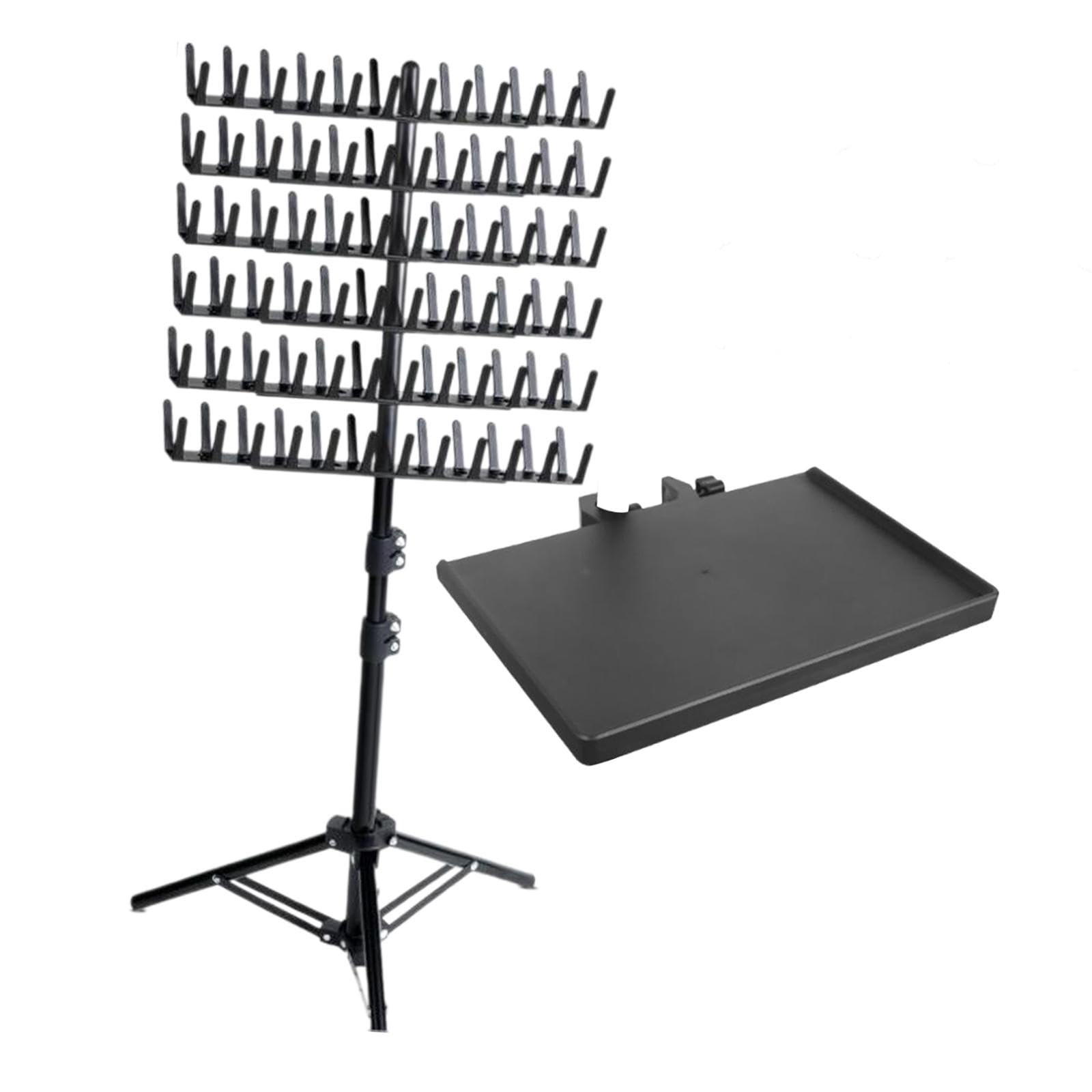Sharplace Supporto per trecce, separatore in piedi, supporto multifunzione per extension per trecce, Nero