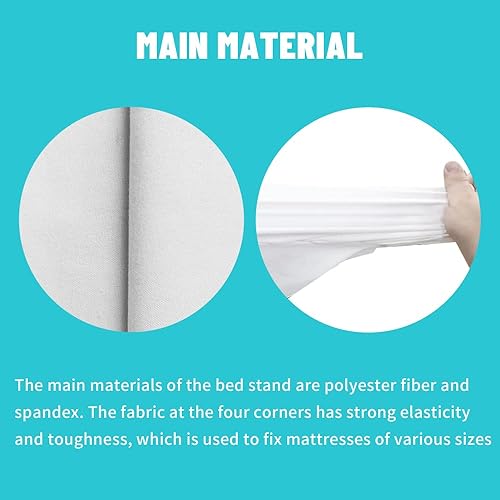 Miniatura 7 de Soporte de sábanas con cinturón de ajuste, diadema de cama ultra elástica, correas multifuncionales para sábanas que hacen que la cama se adapte