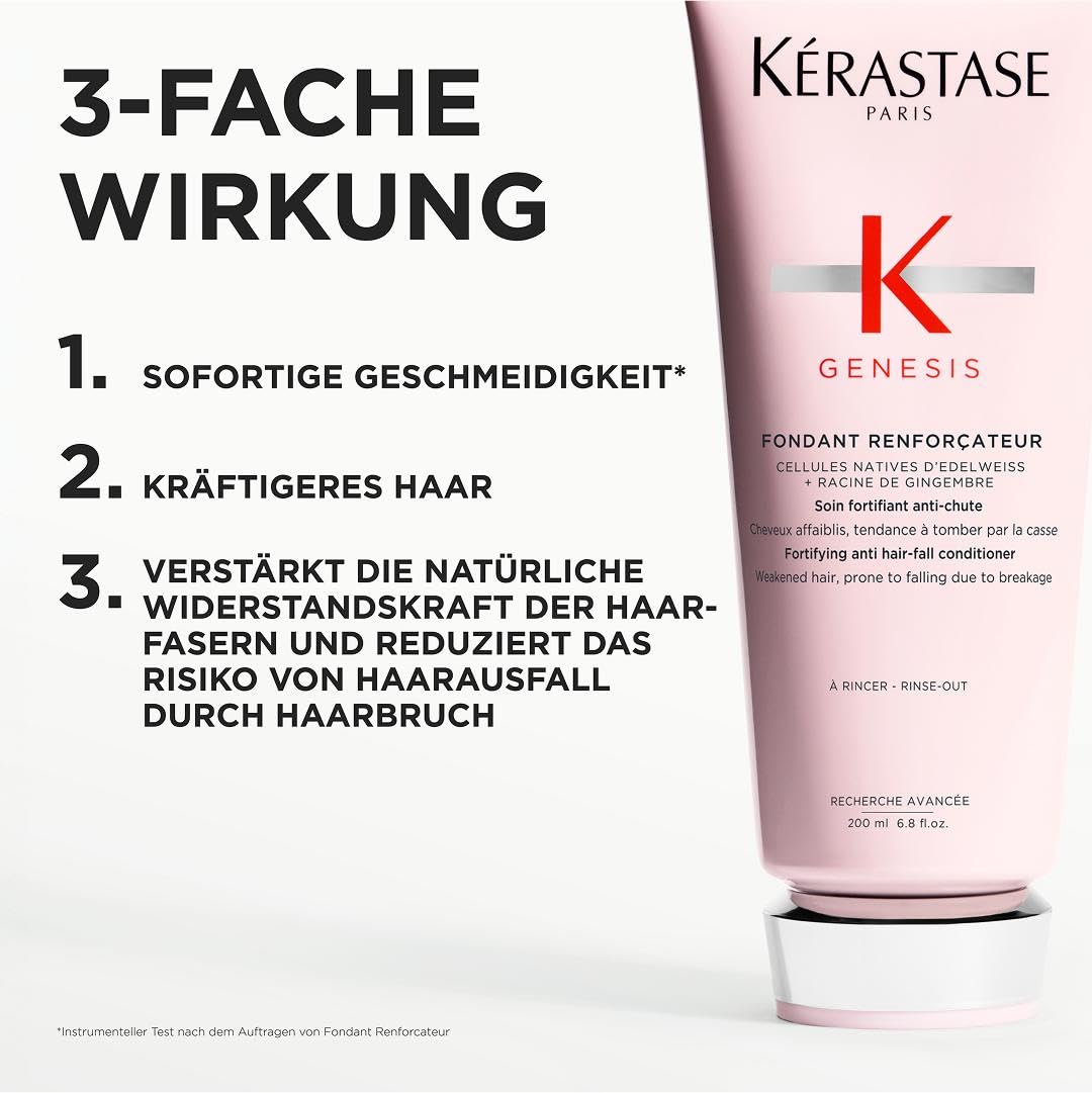 Kérastase Genesis Fondant Reinforcateur Conditioner, Haarspülung für geschwächtes und brüchiges Haar, Kräftigend und gegen Haarverlust