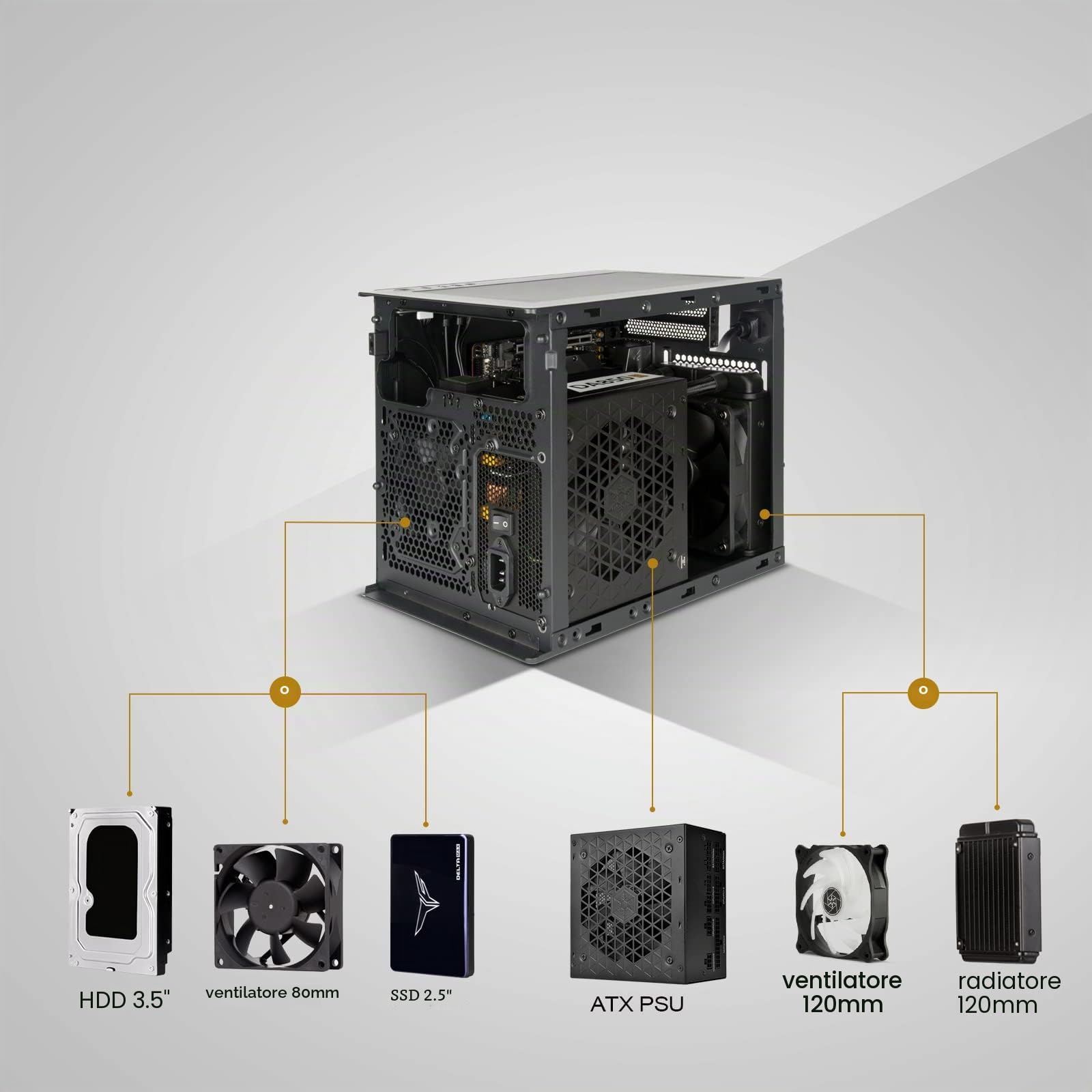 Silverstone Sugo 16 Cubo Nero (silverstone Technology SsT-Sg16b Bk Mi)
