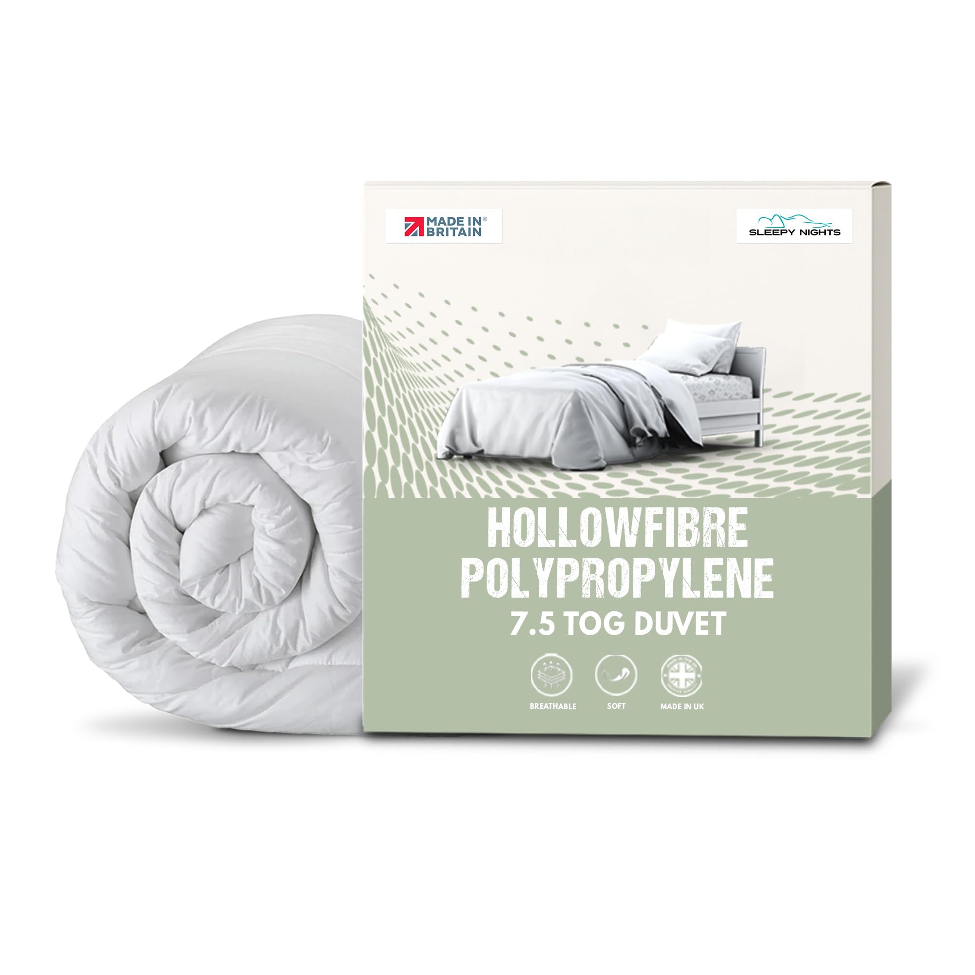 wilko 7.5 Tog Duvet - Single - Spring Summer Hollowfibre - White