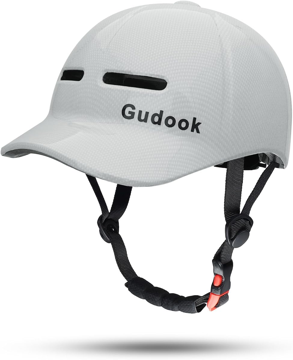 Casco de bicicleta Cascos de bicicleta para adultos para hombres y mujeres Certificados de seguridad | Gorra de béisbol con casco de ciclismo para viajeros, caja fuerte ajustable, cómoda, ligera, duradera, ciclismo de carretera diario, patinaje, scooter