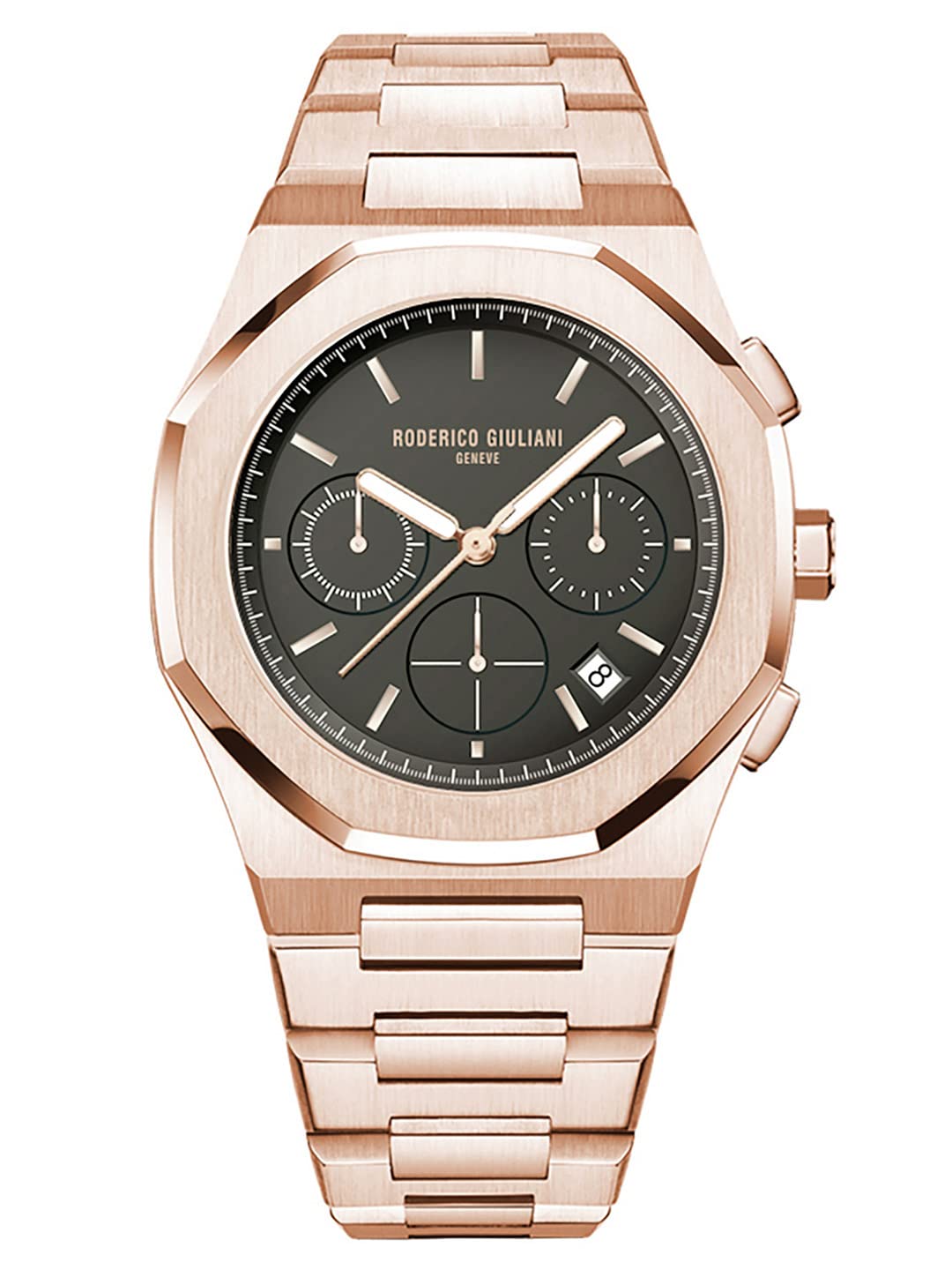 RODERICO GIULIANI Chronograph Analog Black DIAL Rose-Gold CASE Mens Watch MSTC-71000003 (B0BF72VRY7) Amazon Price History, Amazon Price Tracker