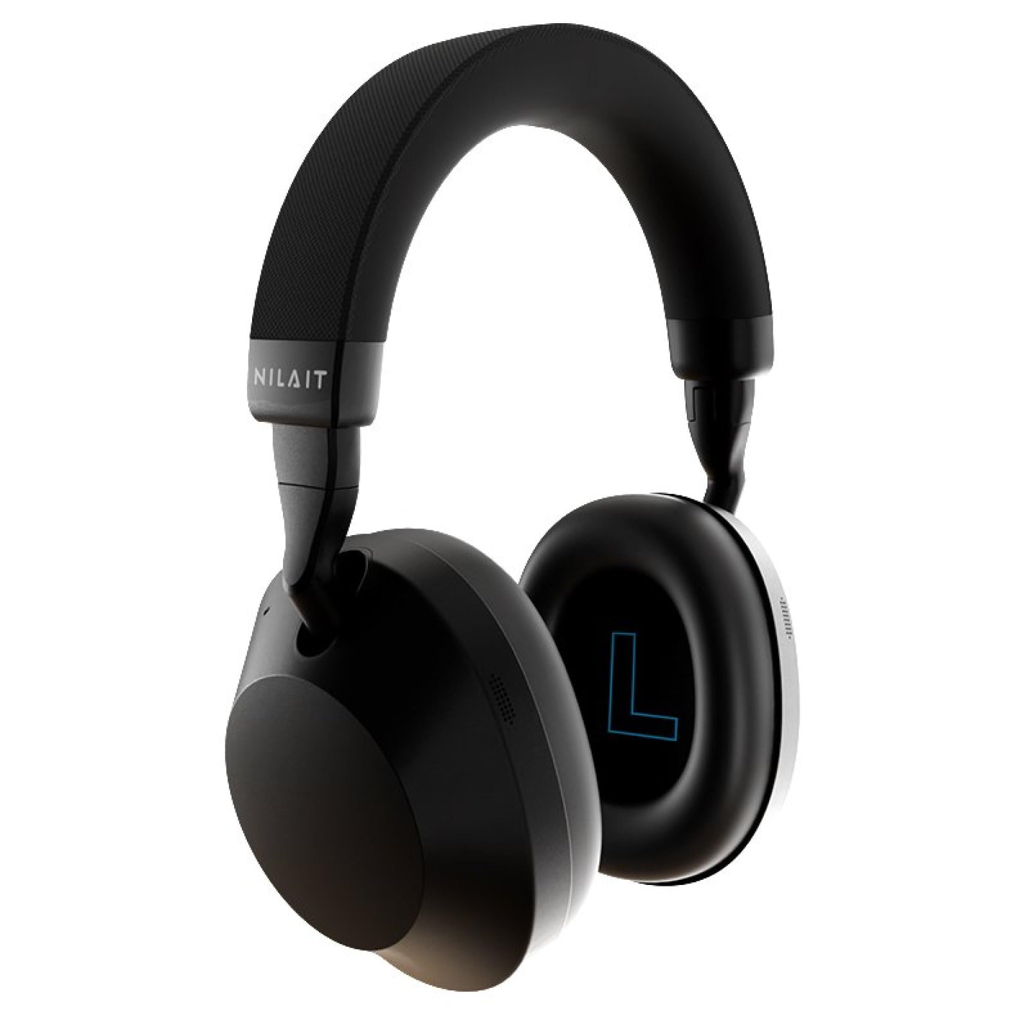 Nilait Aera Auriculares Inalámbricos Bluetooth 5.4 con Cancelación de Ruido ANC, Drivers 40mm, 4 Micrófonos, Sonido Envolvente, Batería Larga Duración, Cascos Bluetooth Negros