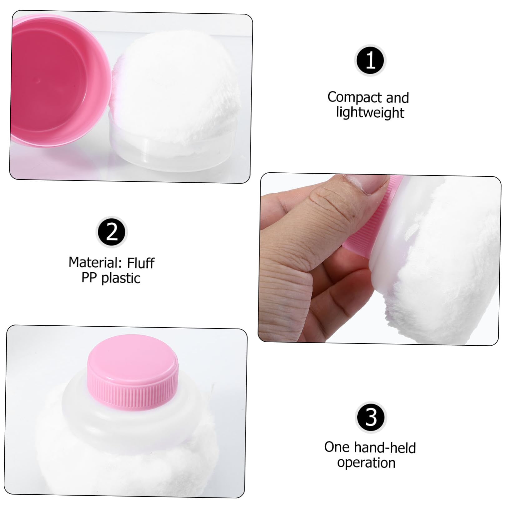 SHERCHPRY Baby Bath Powder Puff Talc for Newborns Toddlers Cornstarch Infants Powder Puff