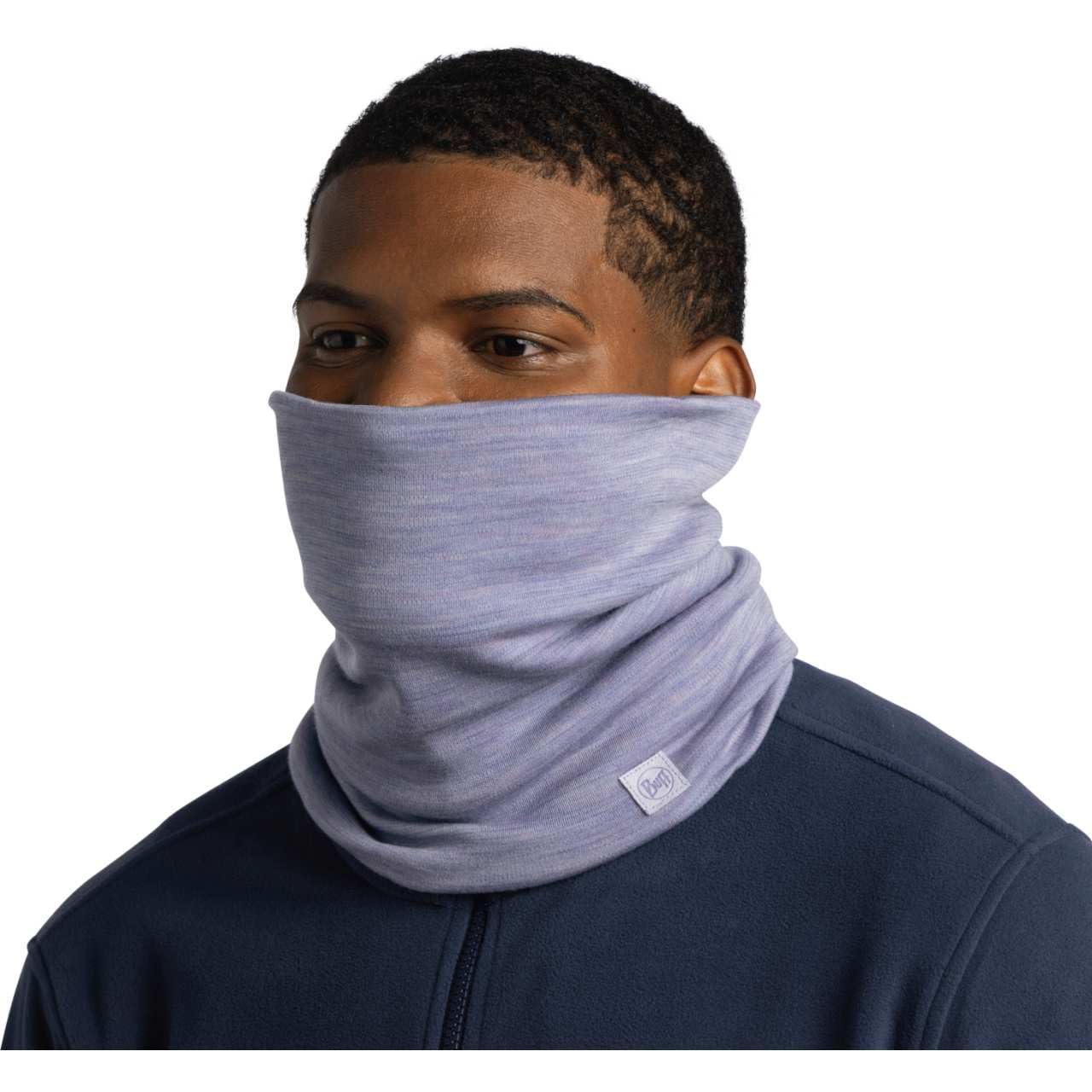 Buff| Braga de cuello Merino Heavyweight Bufanda Multifuncional 100% Lana Merino, Senderismo, Aire Libre, Sostenible, Ligera, Gruesa Hombre Mujer Talla única Lilac